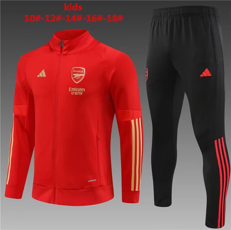 Kids Arsenal 23/24 Tracksuit - Red